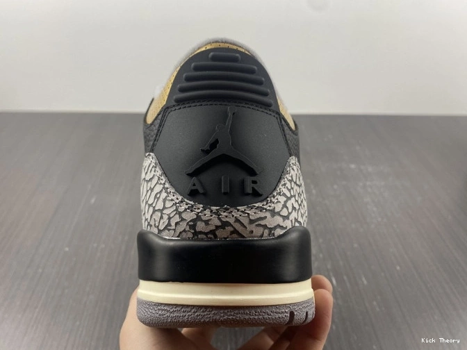 Kicked Out Shoe Store CK9246-067 Gold Jordan WMNS 3 Black Air 0813